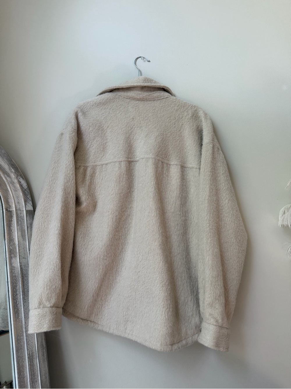 Thread & Supply Cream Button-Front Shacket - Picture 4 of 4